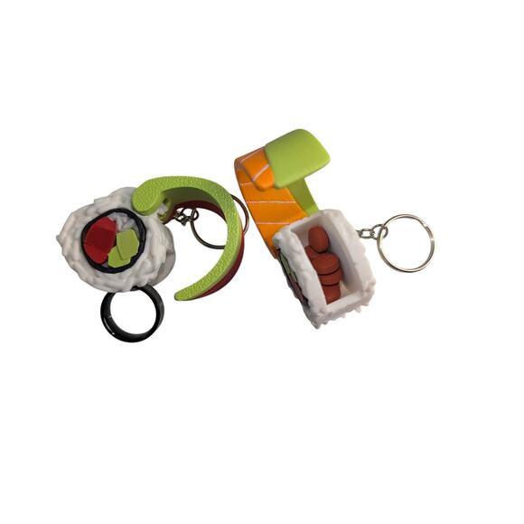 Sushi Keychain and stasher- great for holding pills rings & other small objects - Picture 2 of 3